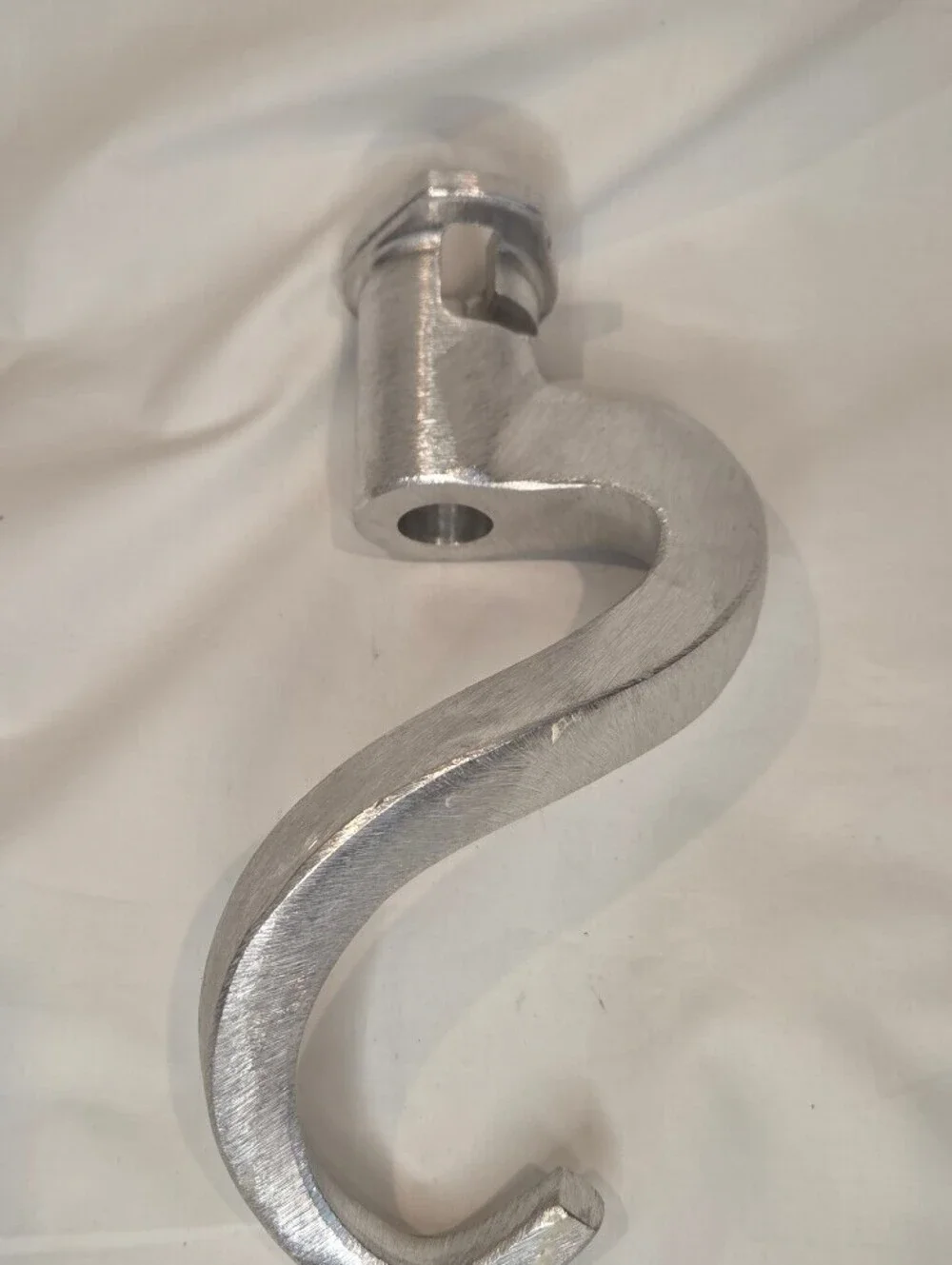 Stainless Steel Mixer Bowl with Dough Hook and Wire Whisk Attachments
